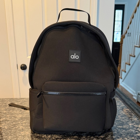 ALO Yoga Handbags - ALO Yoga Black Microfiber Backpack